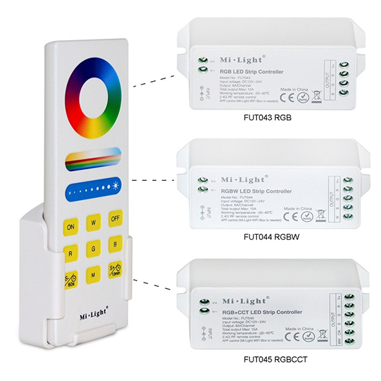 rgb, rgbw, rgb cct led strip controller